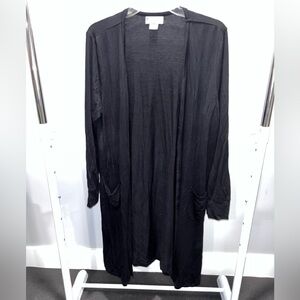 Liz Claiborne Black Long Cardigan